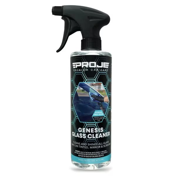 Glass Cleaner 16oz - Safe on Tinted and Non-Tinted Windows, Proje Premium Car Care, Mfr#: 10002